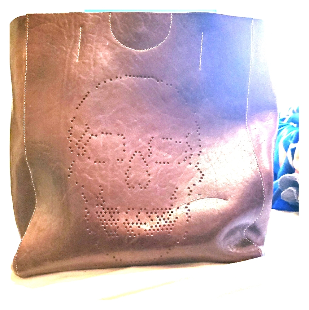 BRAVE LEATHER Skull Tote bag